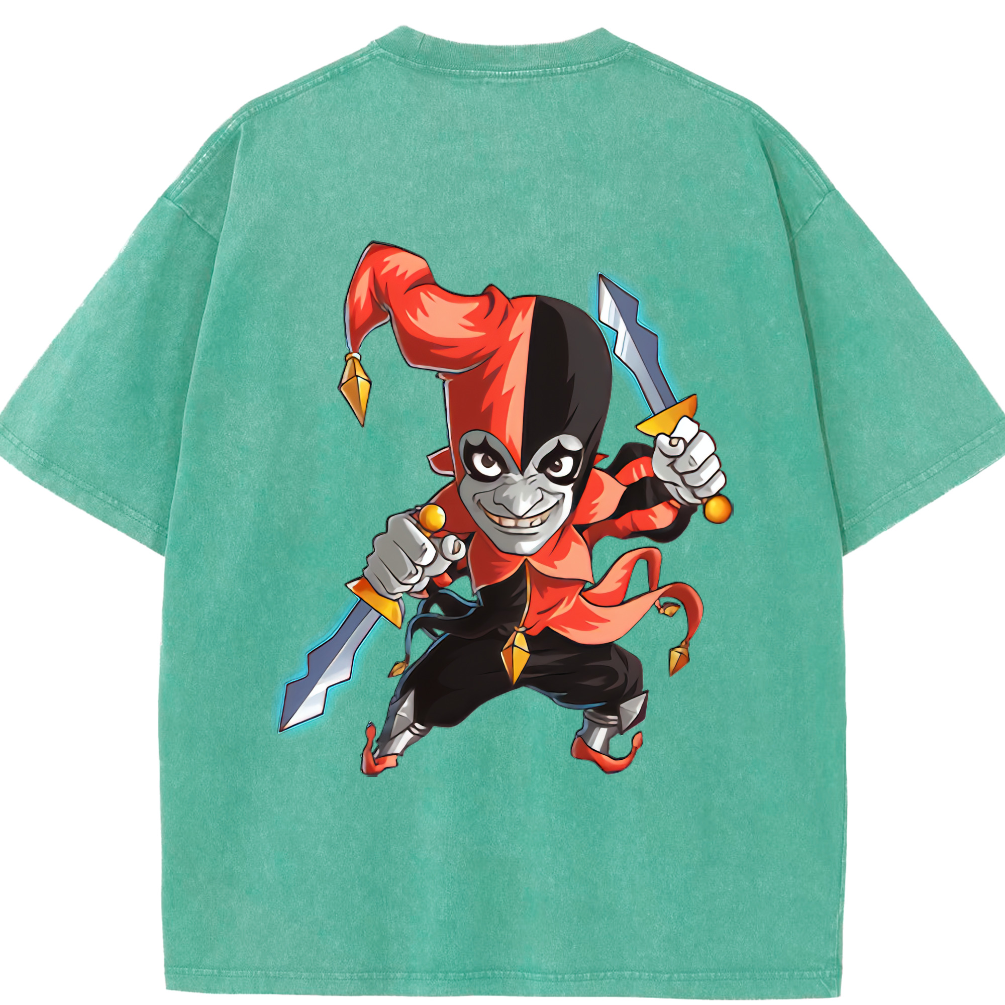 リーグ・オブ・レジェンド League of Legends LOL 綿100% ヴィンテージ風 半袖Tシャツ（背面プリント）